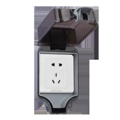 户外防雨室内防水明装 化妆室面板开关漏保插座加长防水盒 暗装