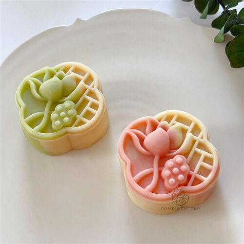 50g63g福韵莲花月饼模具中秋节荷花荷塘月色绿豆糕中式糕点手压磨