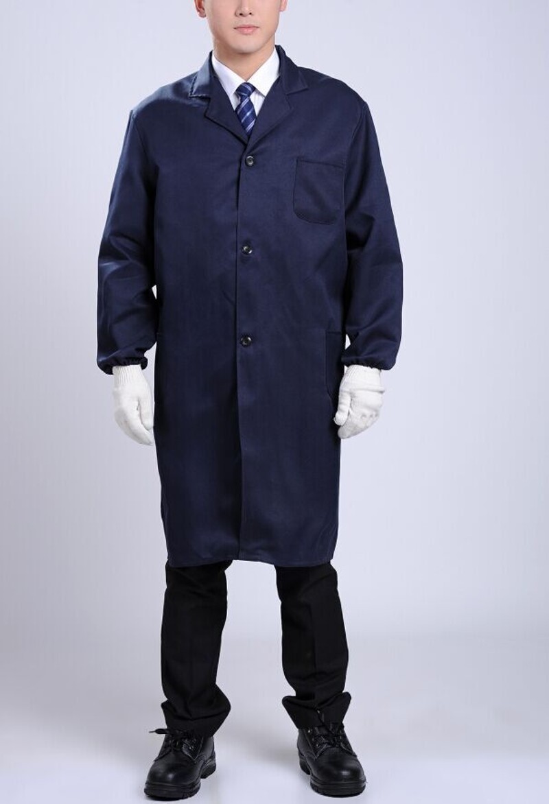 耐脏长工作服大褂男养殖场饲养员工作服长衫搬运工衣服印字实验服