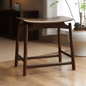 新中式 凳 茶桌凳黑胡桃木家用小凳子入户实木马鞍凳餐凳门口换鞋