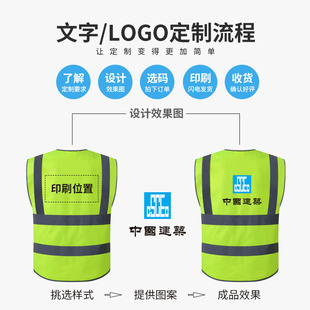 高端反光背心施工建筑工地程马甲交通反光衣汽车驾驶员年审可印字