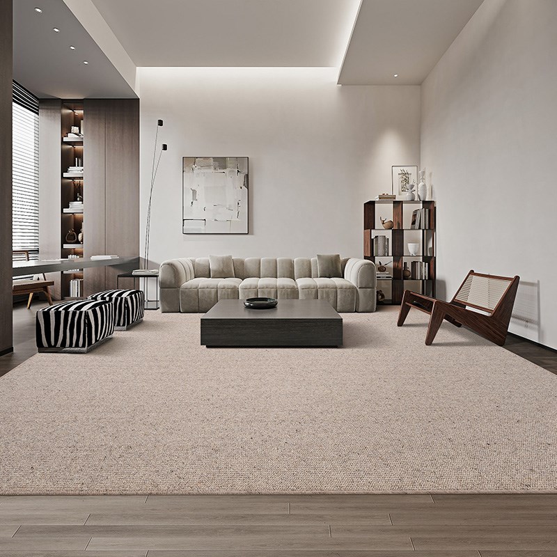 纯羊毛地毯客厅卧室100纯羊毛轻奢高级日式原木风素色高级感