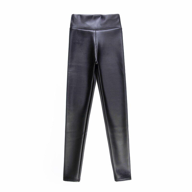 仿皮裤女士加绒加厚裤子亚光秋款秋冬义乌打底2024新款冬款女皮裤