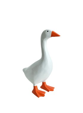 创意可爱大白鹅钥匙收纳玄关摆件家居桌面装饰品磁铁帮你拿钥匙架