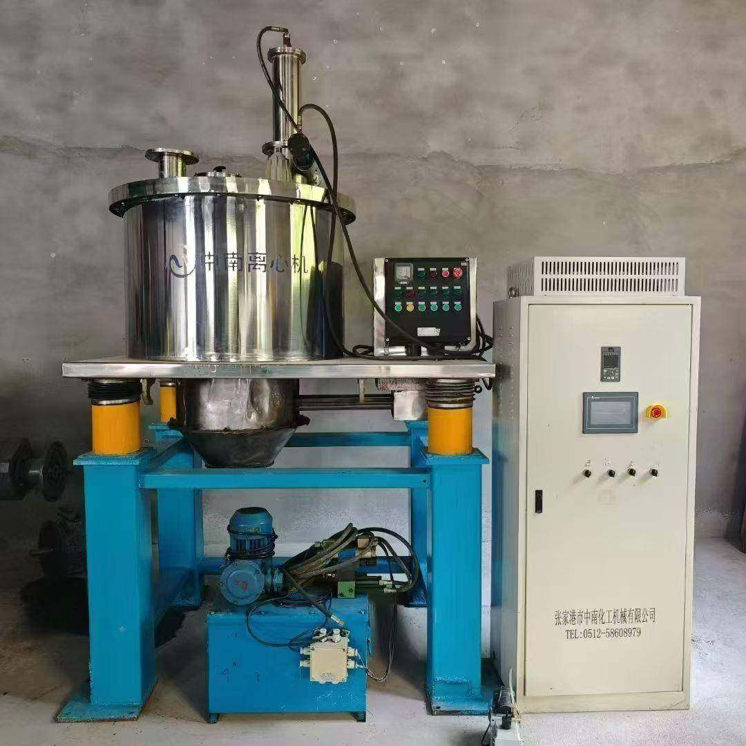 二手800型平板刮刀自动下卸料离心机平板密闭吊袋拉袋刮刀离心机