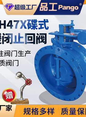 HH47X-10C蝶式缓闭止回阀逆止阀水利控制阀门过水DN150-1000