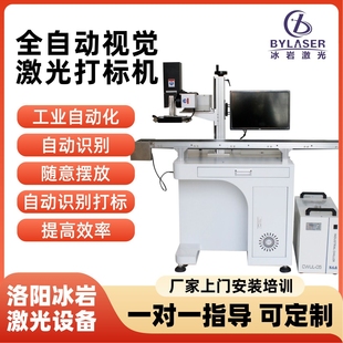 机铭牌包装 视觉定位激光打标机流水线打码 CCD全自动打标机厂家