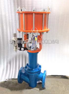 气动波纹管衬氟切断阀J641F46耐腐蚀酸碱氯气紧急切断衬四氟PTFE