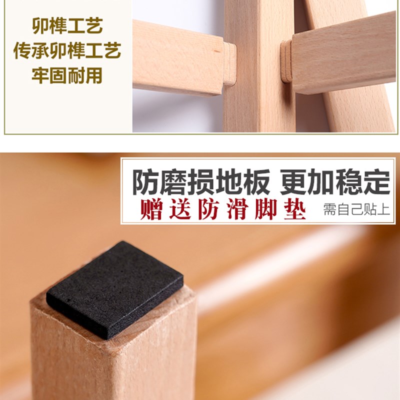 cs加厚实木凳子家用四脚餐桌凳加强整装学校学生板凳车间方凳踩高