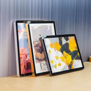 加厚分体画框金磁吸海报框圆角相框电梯框广框铝合画告展板框文化