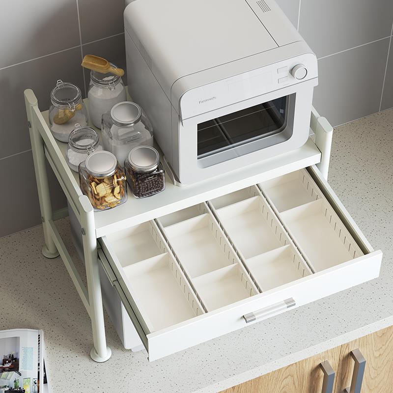 厨房置物架微波WS-2023W炉纳架电饭锅烤箱收电煲多功饭能台面家用