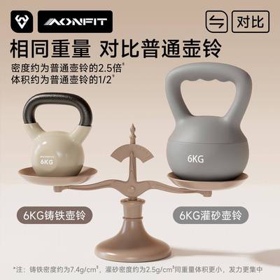 铸壶铃专业士健身家用6铁ATY20250公女斤减肥练臀男士塑形运壶硬