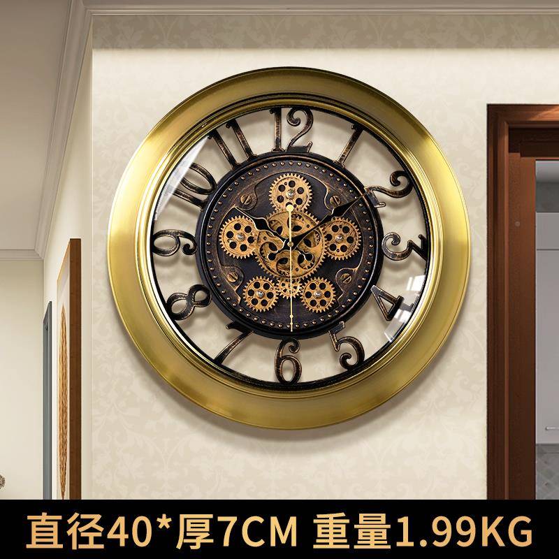 挂钟创墙意艺术客厅免代孔钟表现挂DD-HSG86时钟简约打2025新款高