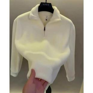 休闲百搭秋冬立领半拉链卫衣宽松显瘦 时尚 物美优2Z025新款 长袖