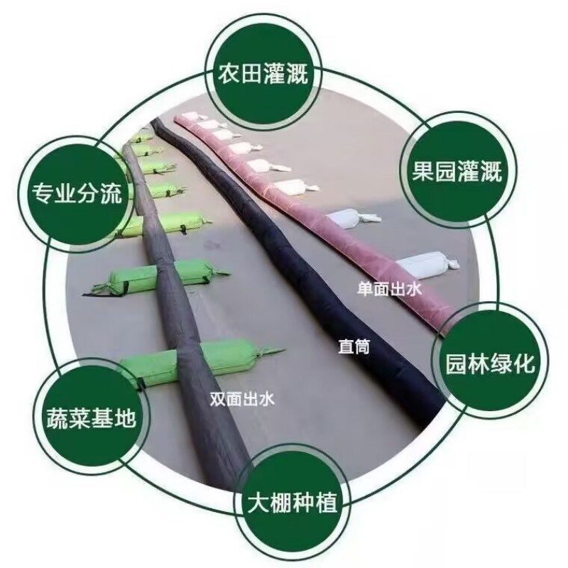 布水带龙带软管浇水地龙带7寸布水袋布龙多袖水带果园直筒牛津8寸