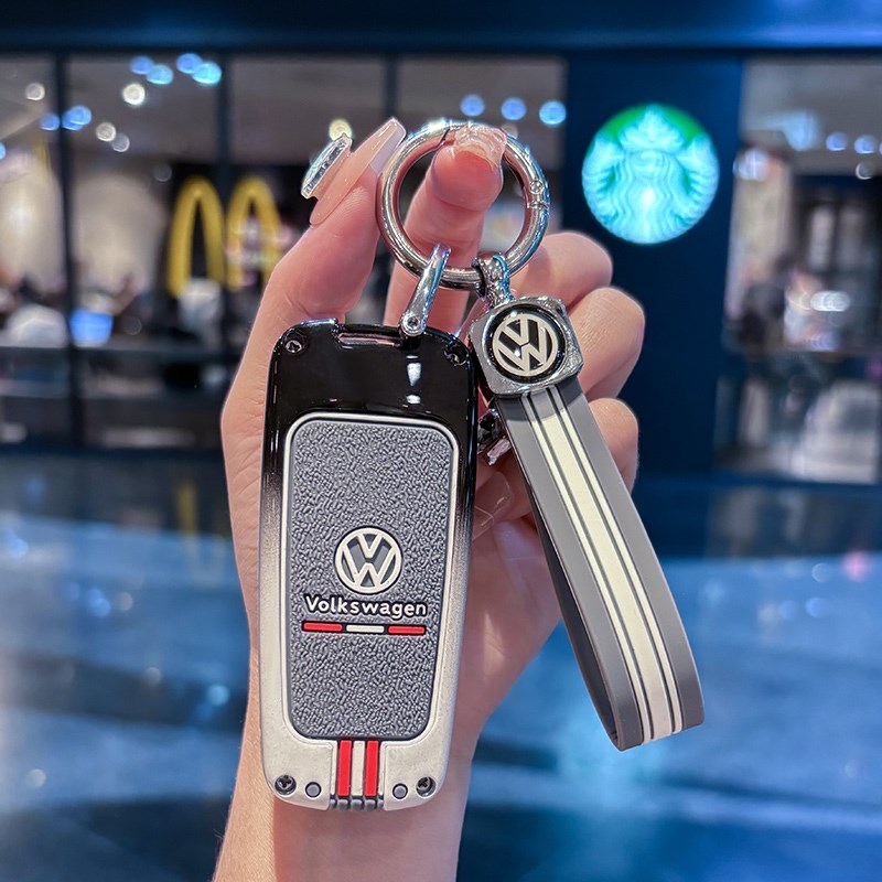 大众迈腾b7钥匙套老款CC一键启动12/13/15款17款汽车专用男女扣壳