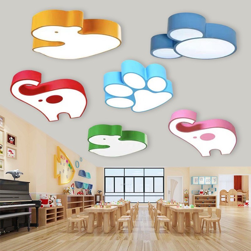 LED创意卡通动物造型灯幼儿园大厅教室走廊儿童乐园母婴店吊顶灯