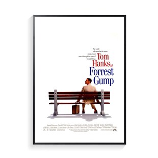 阿甘正传电影海报装饰画客厅沙发背景墙画卧室壁画汤姆汉斯挂画