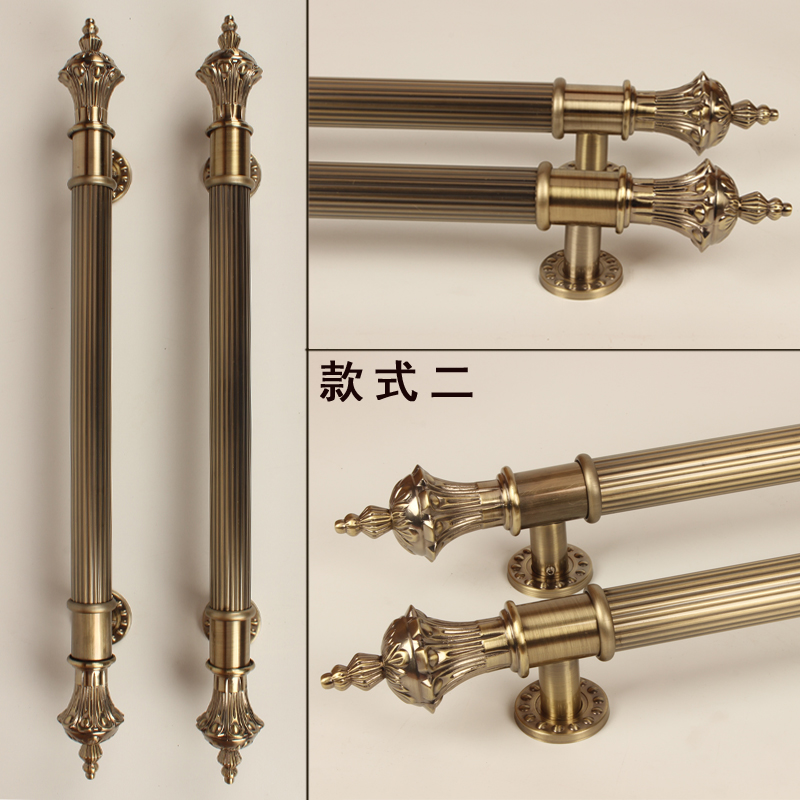 仿古玻璃门拉手古铜大门拉手木门把手拉手不锈钢把手欧式有框门