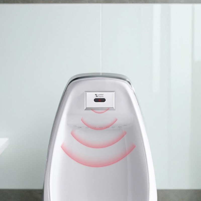 恩宝遥控水力发电陶瓷一体化小便斗冲水器厕所挂式落地尿兜感应器