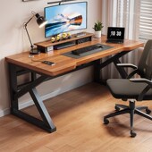 实木电脑台式 桌书桌卧室学生学习办公桌子游戏电竞桌