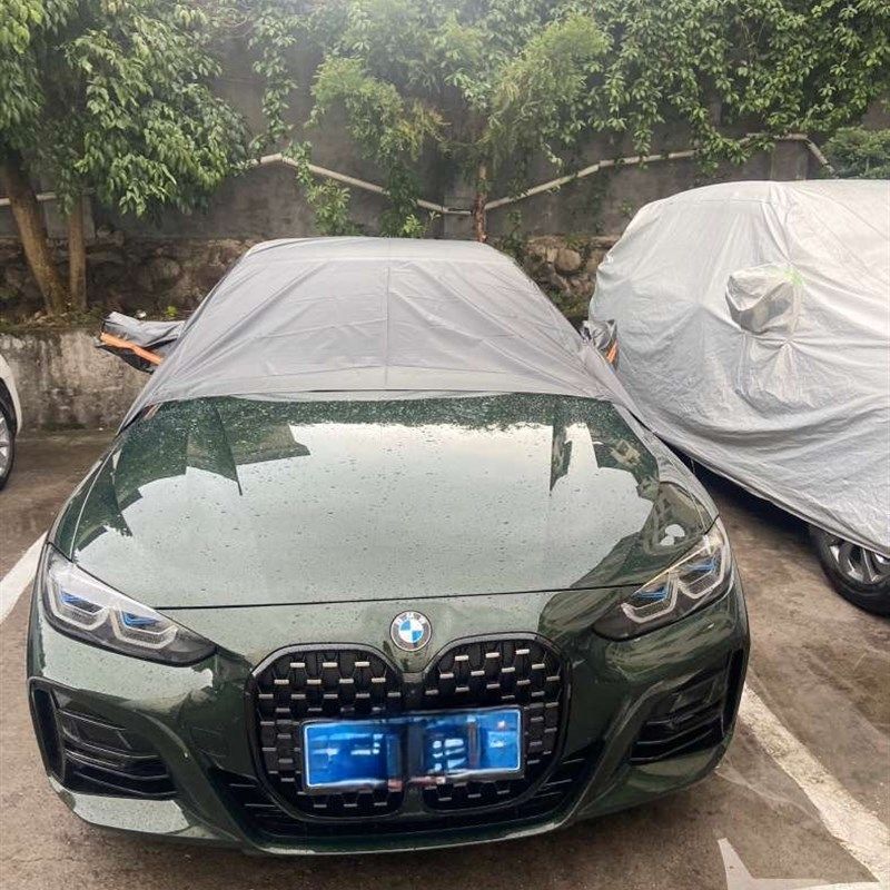 适应于宝马4系软顶敞篷半身防护车衣不掉毛防猫抓牛津布防雨防晒