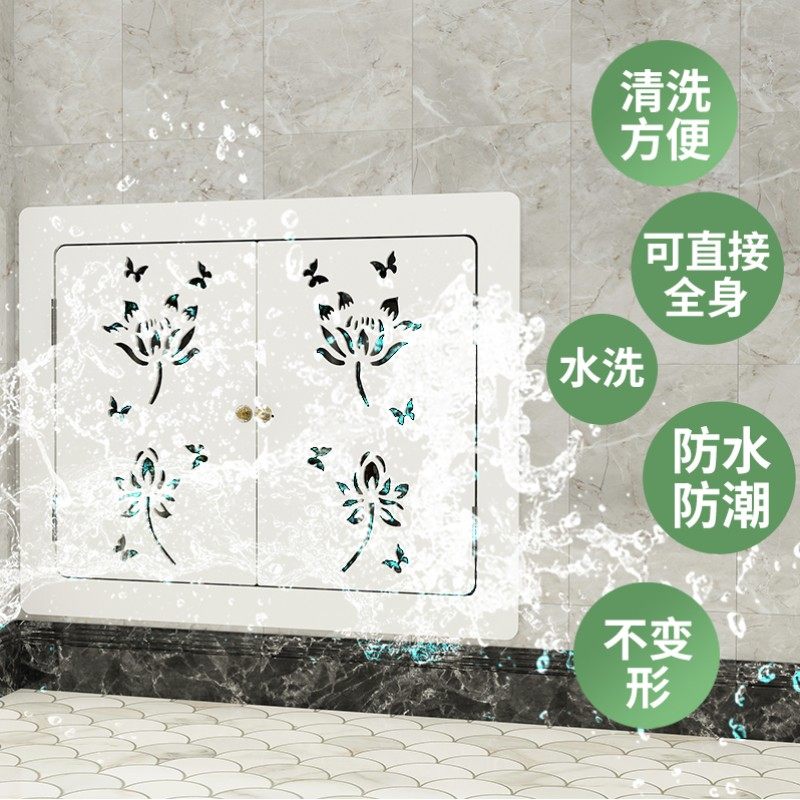 地暖分水器遮挡罩暖气片创意遮丑装饰遮挡柜弱电箱超薄防水遮挡罩