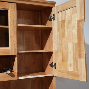 简约全实木餐边柜酒柜组合厨房碗柜收纳柜储物柜茶水柜橱柜包邮