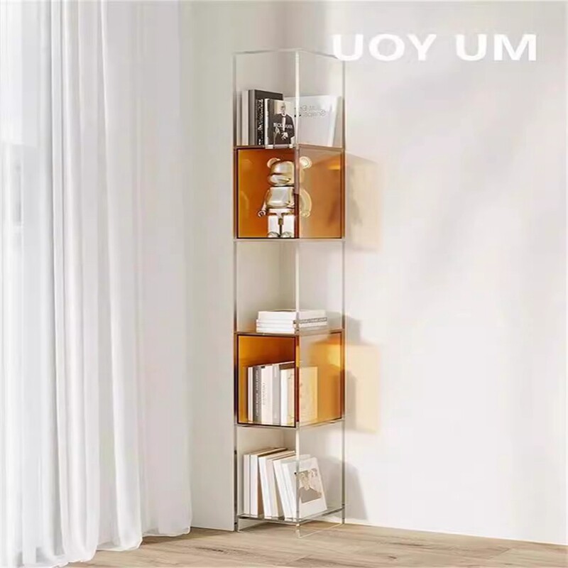 亚克力落地多层置物架靠墙客厅冰箱缝隙20cm宽旁侧边夹缝收纳窄柜