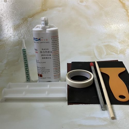 厨房台面人造石裂缝修补胶 大理石无缝拼接防水快干胶划痕修复胶