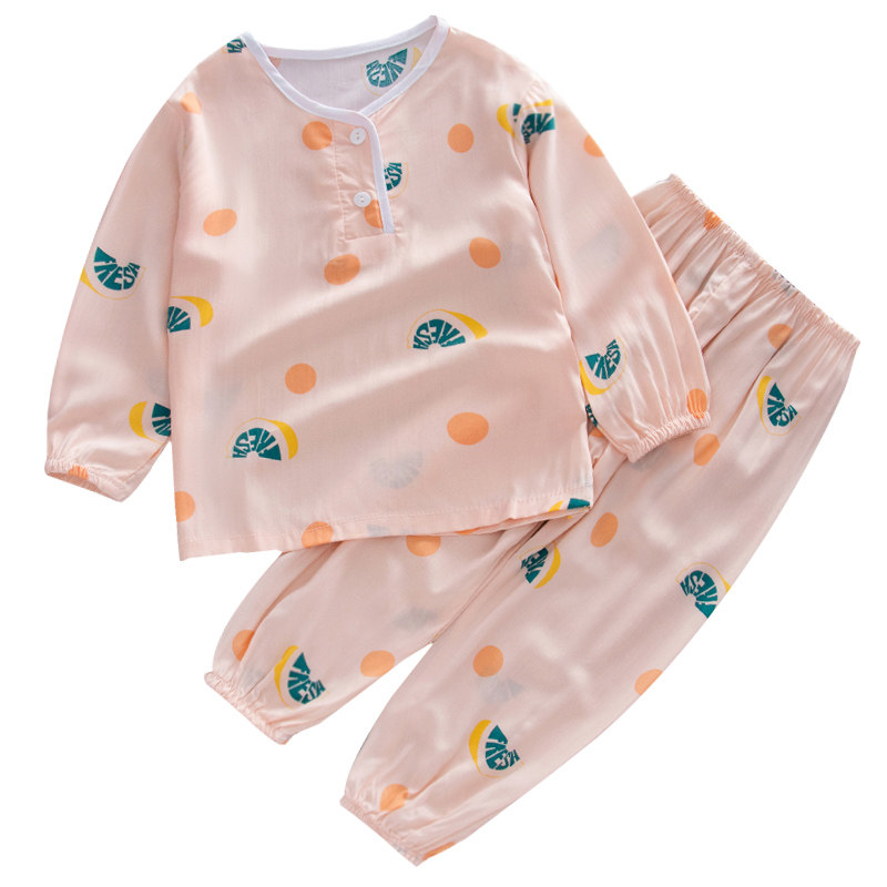 女童薄款长袖家居服绵绸男童宝宝空调服防蚊小孩夏季儿童棉绸睡衣,童装/婴儿装/亲子装,家居服套装,淘宝优惠券,粉丝福利购,淘宝优惠卷