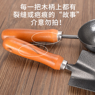 园艺工具三件套装养花种菜翻土阳台盆栽种植锄头耙子大号木柄铁铲