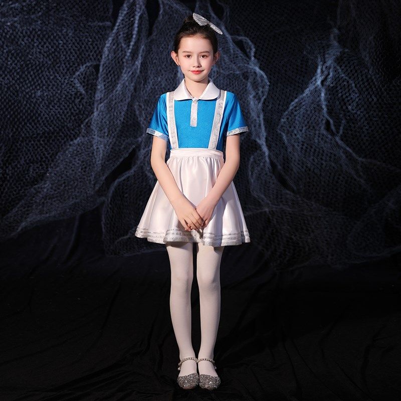 六一儿童合唱服男女演出服幼儿园中小学生诗词朗诵服夏少儿背带裤,童装/婴儿装/亲子装,儿童演出服,淘宝优惠券,粉丝福利购,淘宝优惠卷