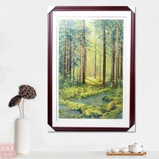 湘绣 家庭挂件墙饰壁饰手工刺绣民族饰品江南礼品湖南特色 落叶松