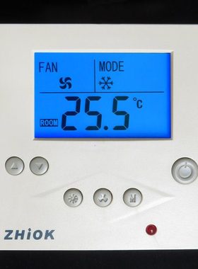 Zhiok智柯RCN02中央空调温控器电动风阀温控面板风机盘管三速开关