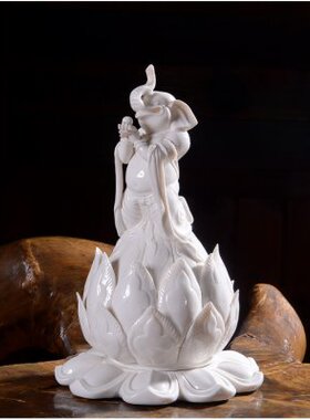 刘铭志 吉祥香炉熏香佛具陶瓷摆件陶瓷工艺品艺术品客厅装饰摆件