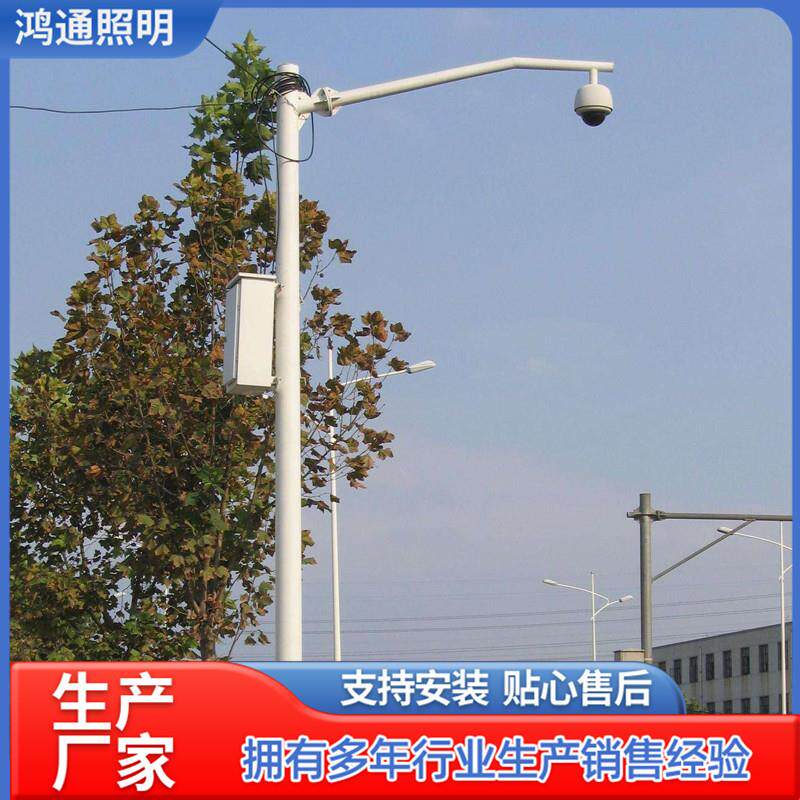 监控立杆2米3米3.5米4米5米6米不锈钢杆子摄像头支架枪机立柱室外