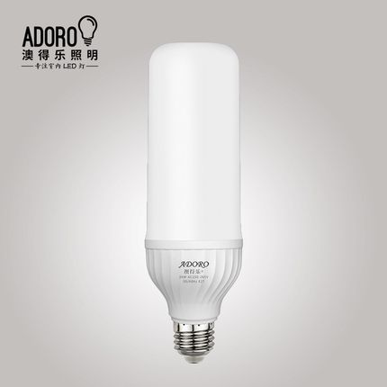 led圆柱灯泡E27螺口白光家用室内工厂仓库110V220V通用无频闪护眼