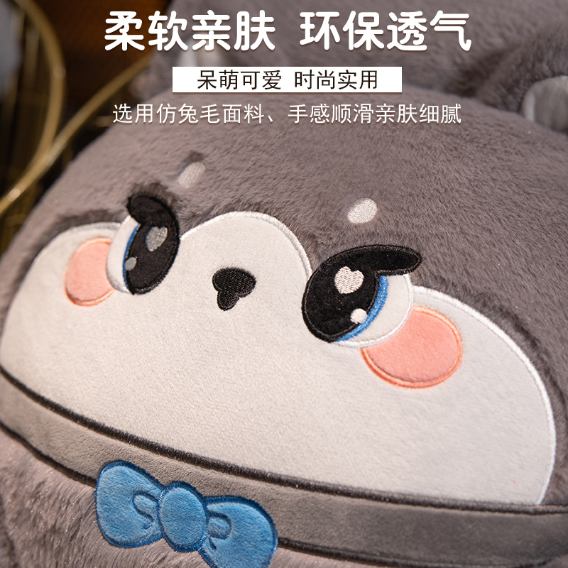 靠枕床头大靠背软包学生宿舍床上看书护腰枕头毛绒睡觉抱枕靠垫冬