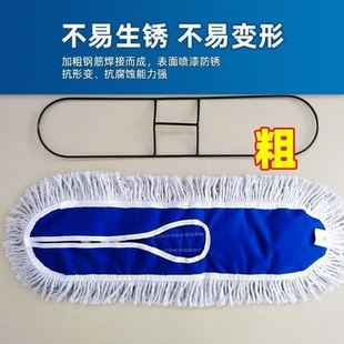 加长除尘吸水结实加大平地拖布平板拖把商场排拖公共场所用拖地