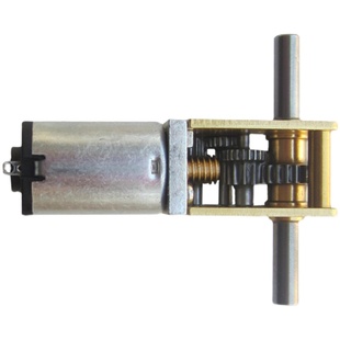 双轴1218N20涡轮蜗杆直流减速电机3V6V12V智能小车齿轮电动马达