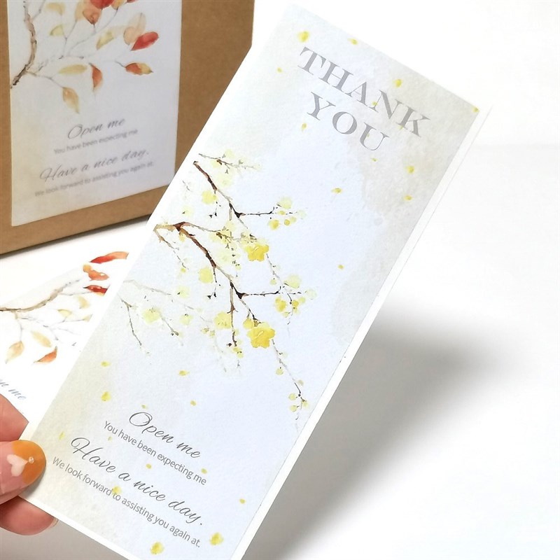 50张/包黑白色长方形贴纸精美礼盒密封贴感谢封口贴覆膜防水贴纸