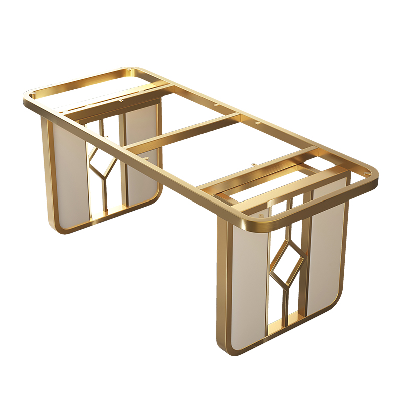 意式轻奢不锈钢桌腿桌脚桌架支架定制大理石岩板餐桌桌腿金属底座