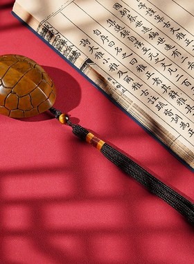 黄铜摆件富甲天下铜手把件 铜工艺品 家居饰品 装饰龟壳 礼品