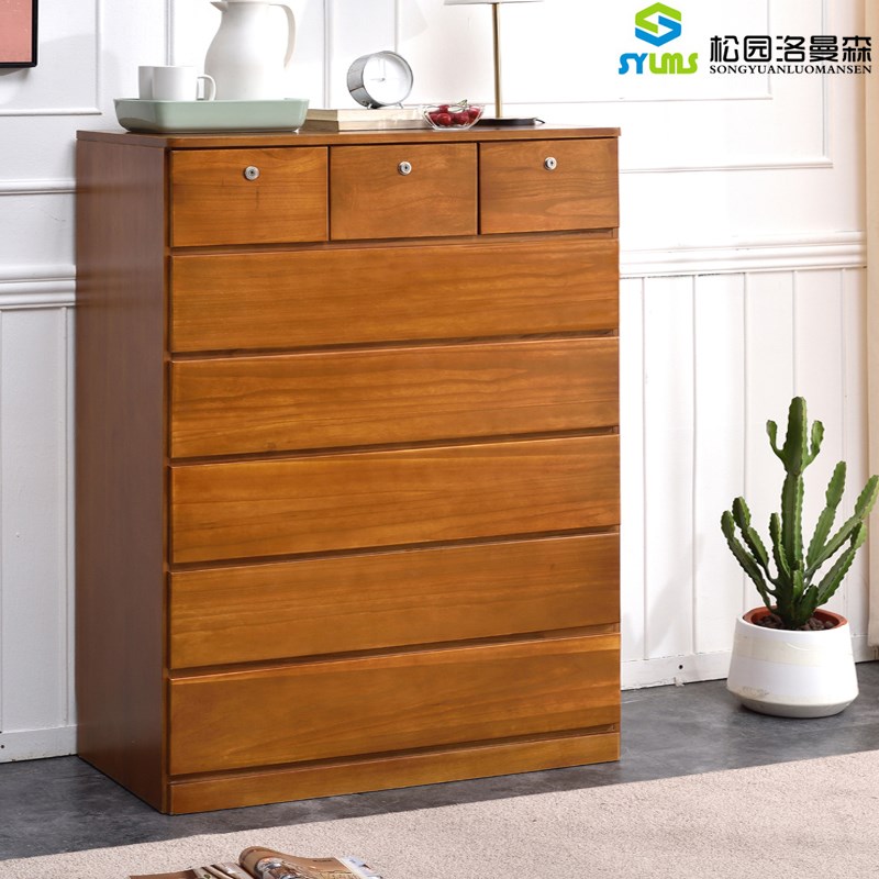 柜子储物柜五斗柜实木卧室客厅靠墙简易木质抽屉斗柜收纳柜