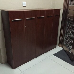 新款热销可装上带锁室门外简易超薄防尘大容量储物多层密码锁鞋柜