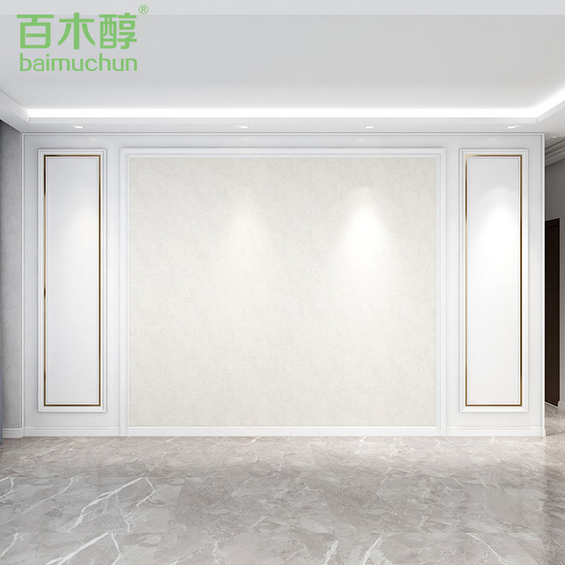 实木线条电视背景墙边框装饰条白色非石膏线吊顶线客厅相框造型线