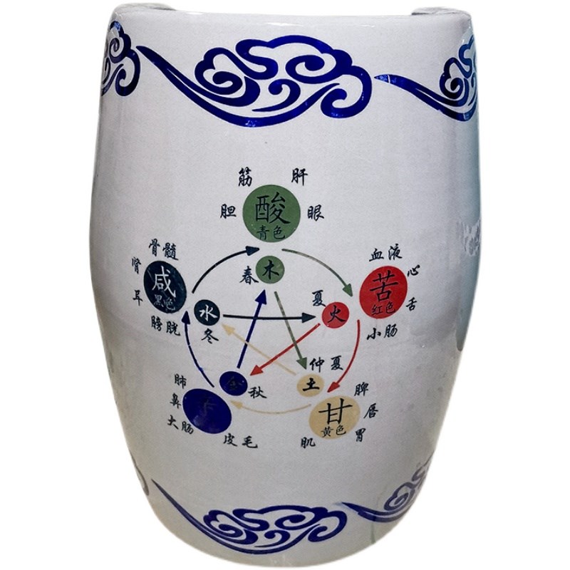 陶瓷蒸腿缸负离子足翁瓷樽足浴熏蒸泡脚桶缸活瓷能量足疗瓮蒸脚缸