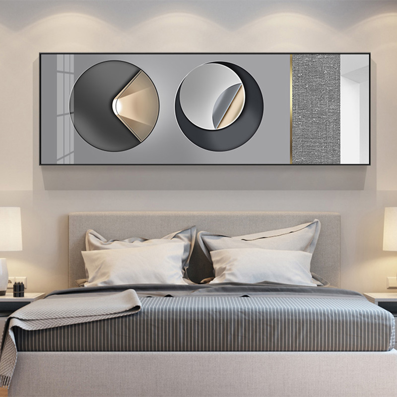 影拥 橙空 现代简约风格餐厅装饰画 卧室床头挂画 客厅沙发墙壁画