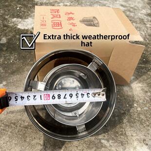 不锈钢烟囱防风帽神器防倒风防风罩民用炉子烤火炉防雨挡风防回烟